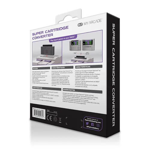 Vista 6 de My Arcade My Arcade Super Cartridge Converter - Super Famicom to SNES Game Cartridge Adapter - Super NES