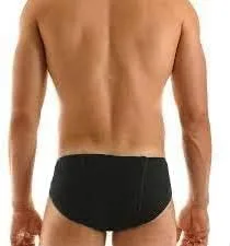 Vista 5 de AnNafi Langot Langoti tradicional indio para hombre, ropa interior de algodón Langot para hombre, ropa interior negra y crema