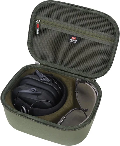 Vista 2 de FBLFOBELI Hard Case for Walker's Razor Slim/Howard Leight Shooting Ear Protection Electronic Shooting Muffs Earmuff