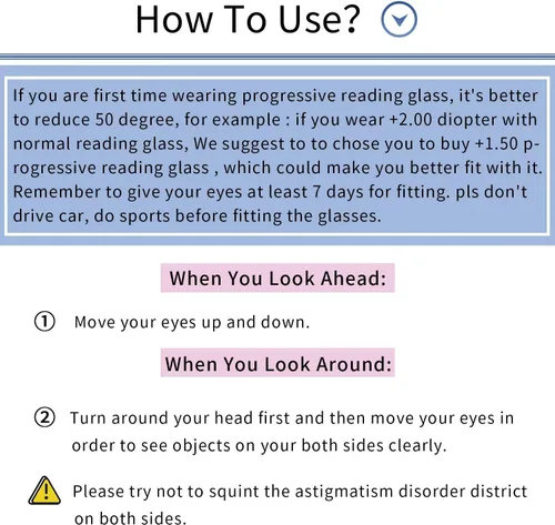 Vista 6 de Amorays Lentes de sol progresivos de lectura multienfoque para mujer, protección UV, parte superior multifocal, lectores solares trifocales