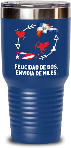 Vista 2 de Felicidad de dos - Puerto Rico con República Dominicana Taza