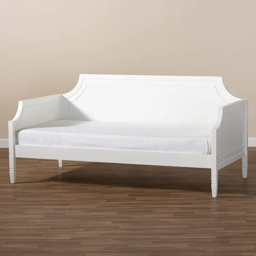 Vista 8 de Baxton Studio Sofá cama, individual, blanco