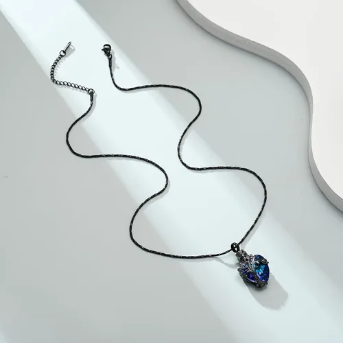 Vista 26 de Imrsanl Collar de urna de árbol de la vida con forma de corazón, joyería de cremación para hombres y mujeres, recuerdo, joyería conmemorativa