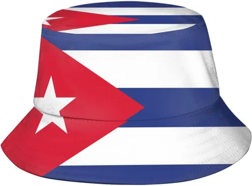Vista 43 de KiuLoam Sombreros de pescador unisex con bandera, sombreros de pescador plegables para exteriores, verano, viajes, senderismo, playa, gorras