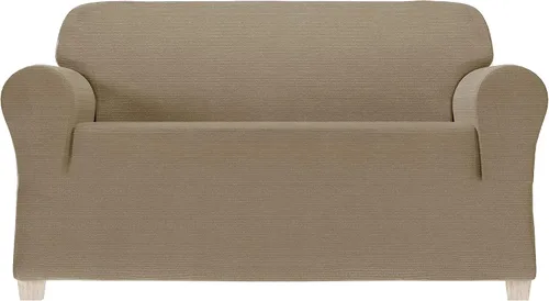Vista 25 de Zenna Home Funda elástica de felpilla para sofá, color marfil/hueso, 1 pieza, suave y elástica para sofás, tela resistente a las arrugas, fácil