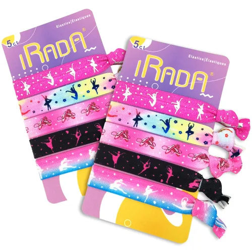 Vista 13 de 10 ligas elásticas para el cabello para niñas y mujeres, bonitos soportes para cola de caballo, sin daños, bandas para el cabello anudadas