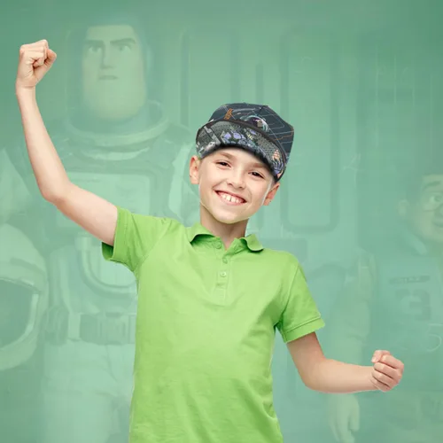 Vista 5 de Buzz Lightyear - Gorra de béisbol para niños con correa trasera ajustable, gorra de béisbol para niños pequeños Buzz Light Year y gorra para niños