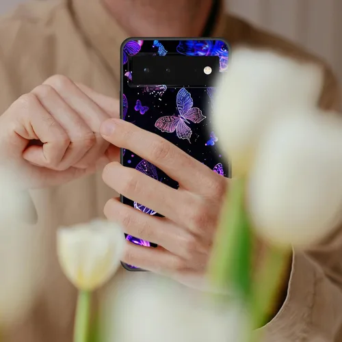 Vista 206 de Funda delgada para Google Pixel 4 XL, funda delgada de silicona de TPU suave a prueba de golpes para Google Pixel 4 XL, astronauta Galaxy