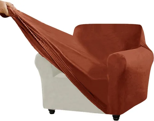 Vista 46 de Funda para Sofá de Terciopelo, Fundas Elásticas para Sofá para Funda Principal Separada/Respaldos y Cojines de Asiento, Funda para Sofá, para Fundas