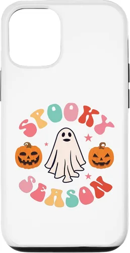 Vista 28 de Retro Halloween Cute Ghost Spooky Season Funny Case for iPhone 17