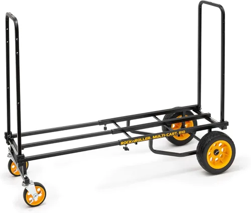 Vista 3 de Rock-N-Roller RMH1 Mini-Handtruck con capacidad de carga de 200 libras, color negro
