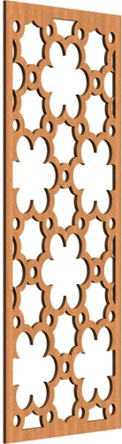 Vista 141 de 9 3/8"W x 24 3/8"H x 1/4"T Southgate Decorativos Paneles De Pared De Madera Calado, Abedul