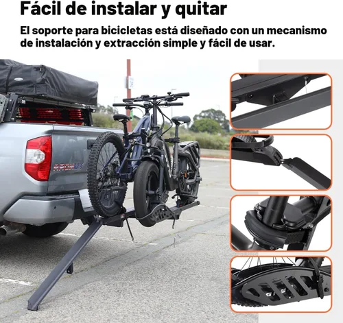 Vista 3 de CRAVOT CyberRack - Soporte para bicicletas eléctricas para 2 bicicletas, con capacidad de 90.7 kg, soporte robusto para bicicletas eléctricas