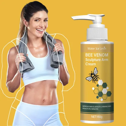 Vista 5 de Crema de escultura BEE VENOM para esculpir, esculpir y tonificar para brazos y cuerpo, suaviza el aspecto de las arrugas, hidrata profundamente