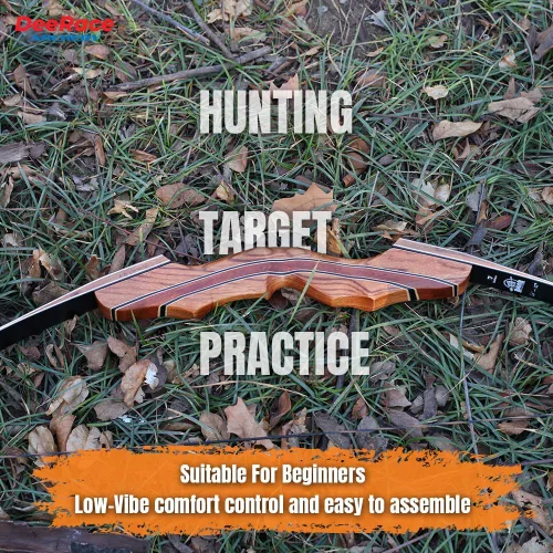 Vista 8 de DEERACE Archery 58" 60" Hunting Recurve Bow, Bow and Arrow Set for Adults Youth Beginner Hunting Targeting Archery