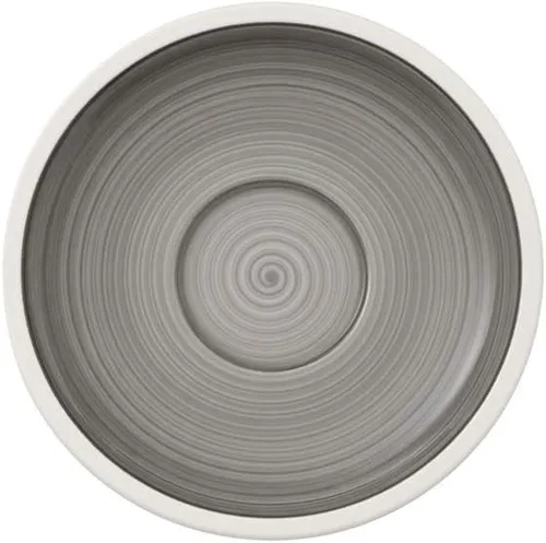 Vista 8 de Villeroy & Boch - Fabricación Rock Glow cafe au lait platillo, platillo discreto hecho de porcelana premium, apto para lavavajillas, cobre, negro