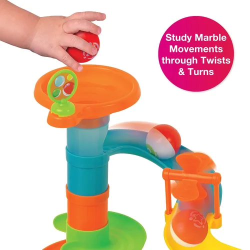 Vista 4 de Edushape Bounce A Marble Racetracks, juego de 30 piezas (809801)