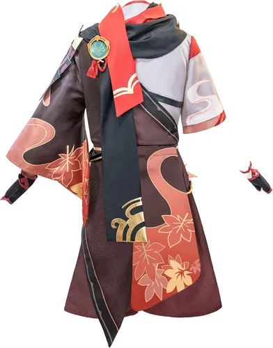 Vista 2 de CR ROLECOS Kaedehara - Conjunto completo de disfraz de cosplay de Kazuha para Halloween, talla S