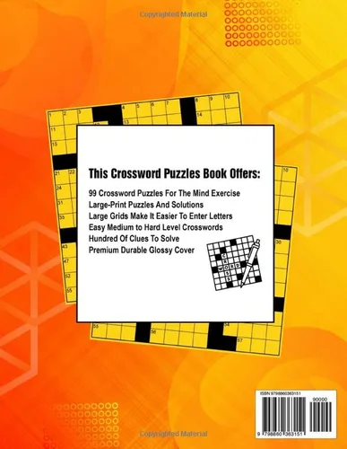 Vista 2 de 2024 Crossword Puzzle Books For Adults - Easy Medium to Hard Level Fun and Engaging Brain Cross Word To Keep Your Mind Sharp and Healthy