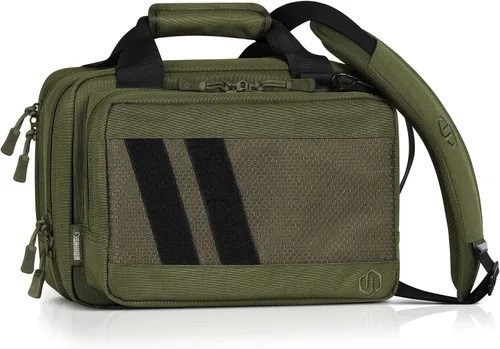 Vista 15 de Savior Equipment Specialist Series Tactical Double Scoped Handgun Firearm Case Pistol Bag For Outdoor Hunting Shooting Range, Lockable Compartment