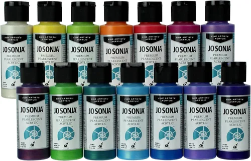 Vista 7 de Jo Sonja Premium Pearlescent - Azul