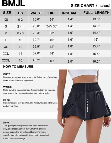 Vista 7 de BMJL Pantalones cortos de cintura alta para mujer, pantalones cortos atléticos para correr, entrenamiento, gimnasio, secado rápido, pantalones