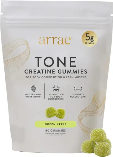 Vista 12 de Arrae Gomitas de creatina para mujer, músculo y fuerza, sandía agria, 90