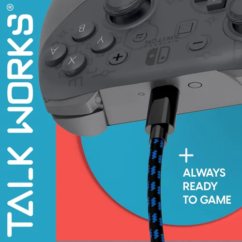 Vista 7 de TALK WORKS USB-C Charger Cables for Nintendo SwitchLite + Switch OLED & Pro Controller - 10ft Long Nylon Durable Braided USB Type C Charging Cable