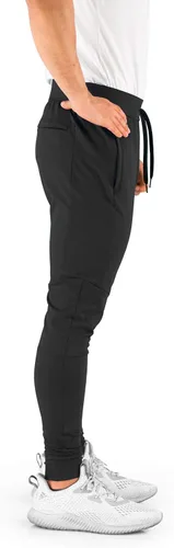 Vista 4 de Pantalones de entrenamiento para hombre Hydrafit. Pantalones de entrenamiento para hombre activos, para deportes y correr. Pantalones