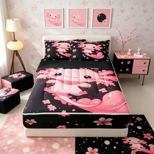 Vista 12 de Feelyou Juego de edredón con cremallera de leopardo tamaño individual Juegos de cama con cremallera y estampado animal para decoración de Marrón