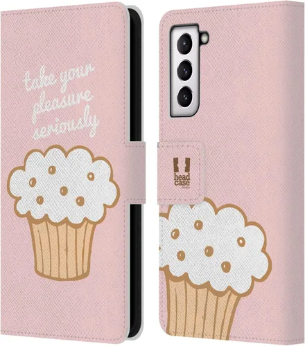 Vista 295 de Head Case Designs Assortment Cupcakes Happiness Leather Wallet Case Compatible with Samsung Galaxy A07 4G Surtido