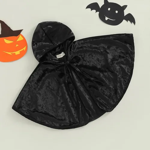 Vista 4 de Disfraz de Halloween y Navidad, con cordones y capucha, capa de terciopelo con capucha, capa para cosplay, ropa de vestir
