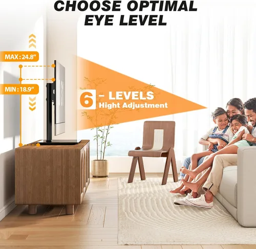 Vista 4 de Base universal para TV de mesa con soporte giratorio para pantallas planas de plasma LED LCD de plasma de 27, 32, 37, 40, 43, 46, 50, 55, 60