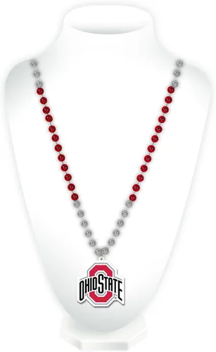 Vista 38 de Rico Industries NCAA Fan Shop - Cuentas estilo Mardi Gras con logotipo del equipo 3-Color del