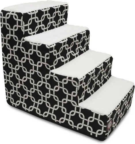 Vista 64 de Majestic Pet - Escaleras portátiles para mascotas suave escalón de espuma de sherpa escalones para perros y gatos rampa para cachorros