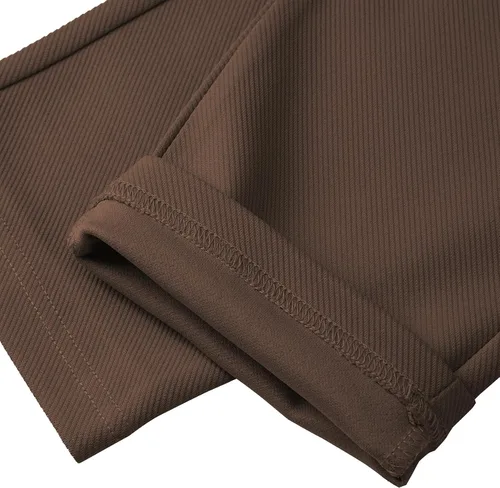 Vista 6 de siliteelon Pantalones de vestir para mujer, pantalones de trabajo para mujer, pantalones de vestir de cintura alta, pantalones de vestir para mujer