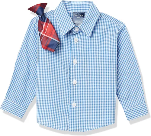 Vista 3 de Nautica Conjunto de traje de 4 piezas para bebé con camisa de vestir, chaqueta, pantalones y corbata