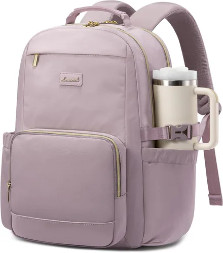 Vista 53 de LOVEVOOK Mochila para laptop para mujer, 15,6 pulg.
