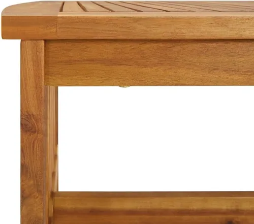Vista 3 de vidaXL Mesa de centro 40.2"x19.7"x16.9" madera maciza de acacia