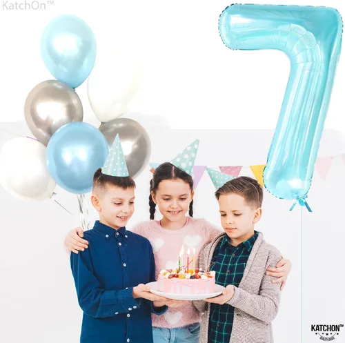 Vista 136 de KatchOn Globo negro del número 1 de 40 pulgadas, globo de feliz cumpleaños Large Mylar Number One Balloon for 1st Birthday Decorations, Foil