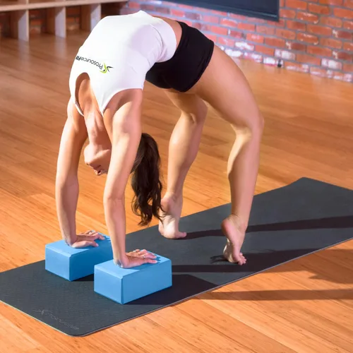 Vista 4 de ProsourceFit Foam Yoga Blocks, High Density EVA Yoga Bricks 4”x 6” x 9” (Set of 2)