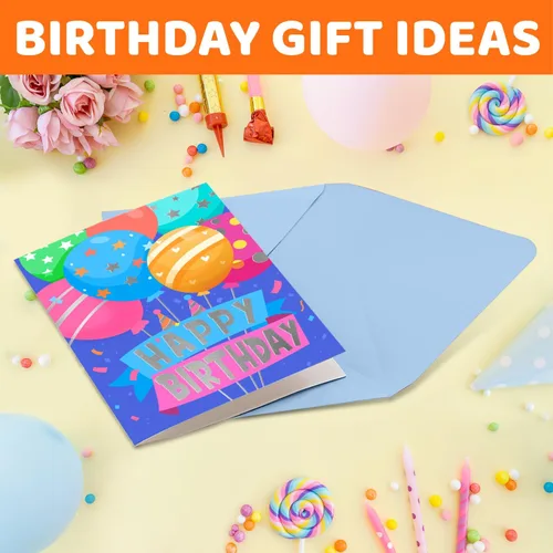 Vista 3 de HAPPYPOP Birthday Gifts Ideas - Socks for 6-10 Year Old, Birthday Gift with Greeting Card