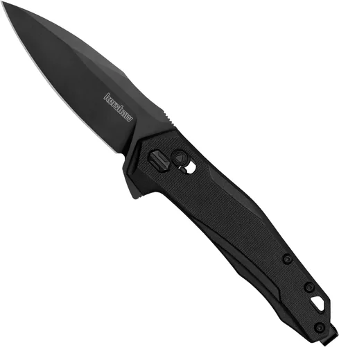 Vista 3 de Kershaw - Cuchillo de bolsillo plegable para monitor, hoja con acero D2, mecanismo de bloqueo DuraLock, Pocketclip