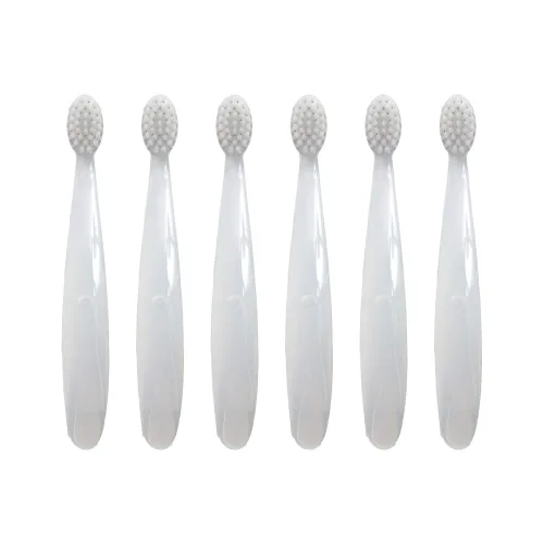 Vista 10 de RADIUS Cepillo de dientes para niños, ultra suave, sin BPA, aceptado por la ADA, diseñado para dientes delicados para niños de 6 meses en adelante