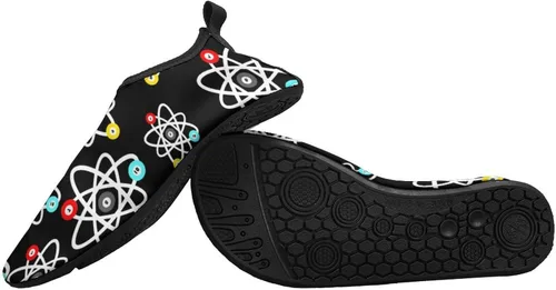 Vista 3 de Divertidos zapatos de agua de ciencia de billar para mujeres y hombres, calcetines acuáticos de secado rápido, zapatos deportivos para yoga, zapatos