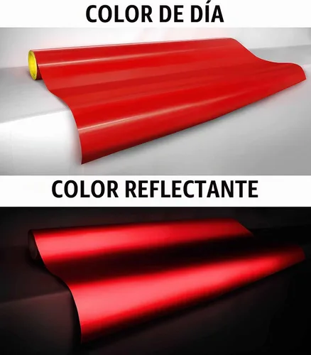 Vista 2 de Lámina de vinilo rojo con brillo para automóvil, rollo fácil de instalar sin ensuciar, adhesivo, Rojo