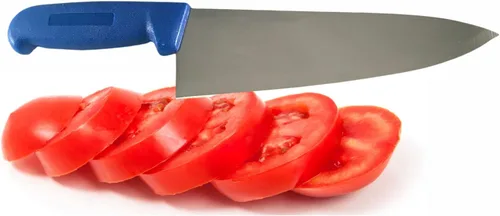 Vista 2 de Cuchillo de chef de 8 pulgadas de varios colores y paquetes, cubiertos de cocina comercial Razor Sharp - Cuchillos de cocina (azul)