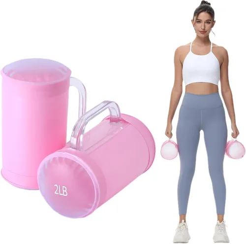 Vista 11 de Water Dumbbells,Water Filled Training Dumbbells, Travel Weights Set, Adjustable Weights to 40Lbs,30Lbs,20Lbs,10Lbs,4Lbs Dumbbell Pair,Each