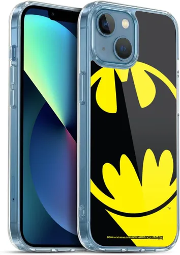 Vista 312 de Head Case Designs Funda de gel con licencia oficial de Batman DC Comics Bat Signal Logos [protección de grado militar] compatible con Apple iPhone 7