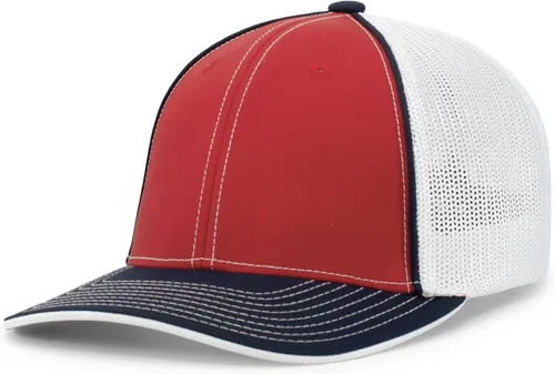 Vista 69 de Pacific Headwear Gorra unisex Pacific Headwear Trucker Flexfit® para adultos Grafito/Negro/Negro